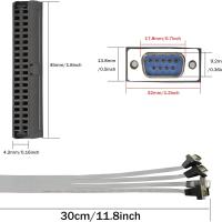 40Pin 2.0mm IDE to 4-Port DB9 RS232 Dişi Seri Kablo