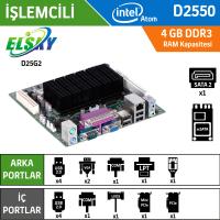 ELSKY D25G2 INTEL Dual Core 1.86 D2550 Anakart