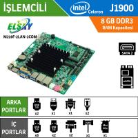 Elsky M219F-2LAN-2COM Intel Celeron J1900 Fansız Endüstriyel Mini ITX Anakart