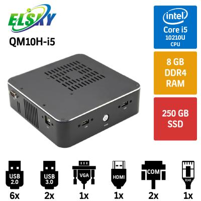 Elsky QM10H-I5 Intel Core i5 10210U 8GB 250GB SSD Mini Pc