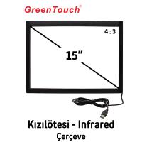 GreenTouch 15" Kızılötesi - Infrared Dokunmatik Çerçeve