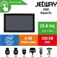 Jetway 156C Intel Core i5 1135G7 8GB 256GB SSD Freedos 15.6" Endüstriyel Panel Pc