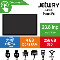 Jetway 238SC Intel Celeron J1900 4GB 256GB SSD Freedos 23.8" Endüstriyel Panel Pc