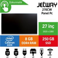 Jetway 270CW Intel Celeron 6305E 8GB 256GB SSD Freedos 27" Endüstriyel Panel Pc