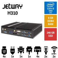 Jetway H310 Intel Core i5 9400 8GB 256GB SSD Endüstriyel Mini Pc