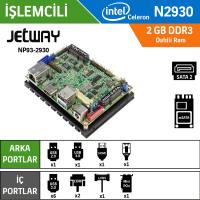 Jetway NP93-2930 Intel Celeron N2930 Fansız Endüstriyel Pico ITX Anakart (Without Audio)