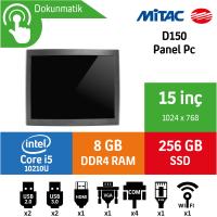 Mitac D150 Intel Core i5 10210U 8GB 256GB SSD Freedos 15" Endüstriyel Panel Pc