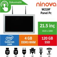 Ninova M219F Intel Celeron J1900 4GB 120GB SSD Freedos 21.5" Endüstriyel Panel Pc