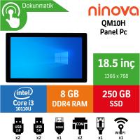 Ninova QM10H Intel Core i3 10110U 8GB 256GB SSD Freedos 18.5" Endüstriyel Panel Pc