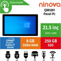 Ninova QM10H Intel Core i7 10510U 8GB 256GB SSD Freedos 21.5" Endüstriyel Panel Pc