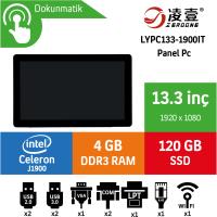 Zeroone LYPC133 Intel Celeron J1900 4GB 120GB SSD Freedos 13.3" Endüstriyel Panel Pc