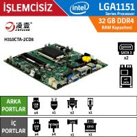 Zeroone ZO-H310CT-2CD8 Intel 1151 Pin Endüstriyel Mini ITX Anakart
