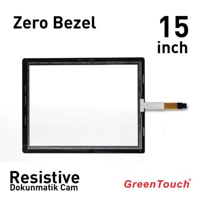 15" Green Touch Zero Besel Resistive Dokunmatik