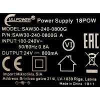24V Lower Power 24V 0.8A 18POW ( 2011 serisi için