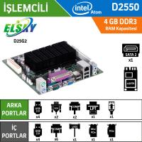 ELSKY D25G2 INTEL Dual Core 1.86 D2550 Anakart