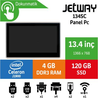 Jetway 13.4'  134SC-FP1900 Panel PC
