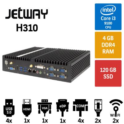 Jetway Endüstriyel-H310 İ3 9100HDMI/VGA WF