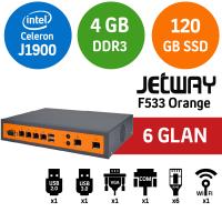 Jetway F533 Orange 6 x Intel GLan Firewall PC