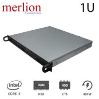 Merlion 1U PRO Rack i3 13100 / 8GB/ 2TB HDD