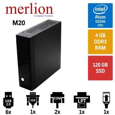 Merlion Mini M20 Atom D2550/4GB/120SS(1xCom-Parale